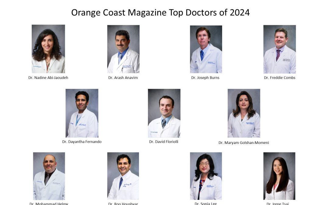 Orange Coast Magazine Top Doctors in Orange County of 2024